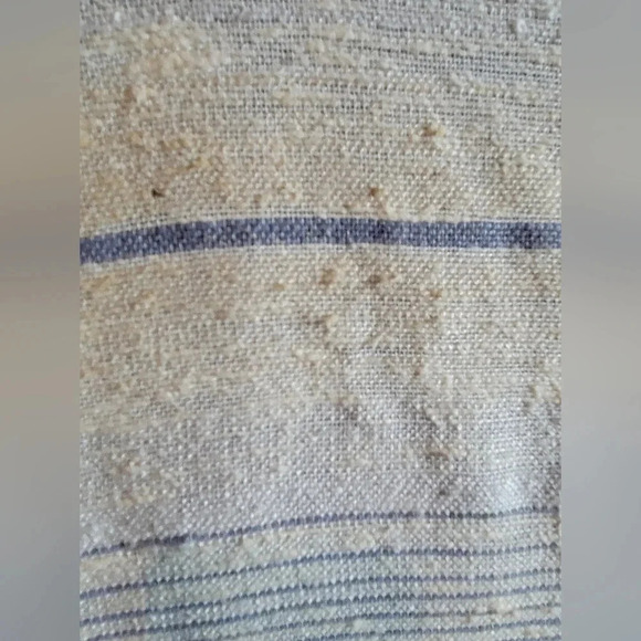 Vintage Table Linens Blue Yellow White Two Pieces Different Sizes - Picture 9 of 12